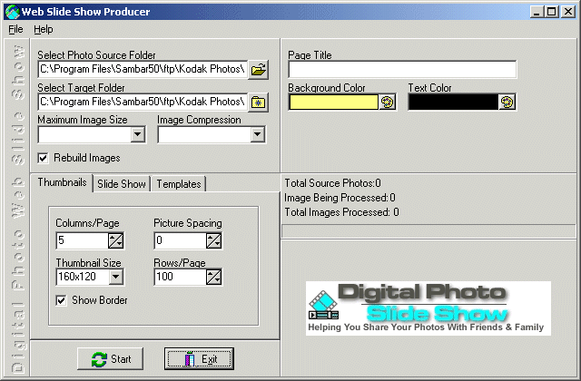 Digital Photo Web Slide Show icon
