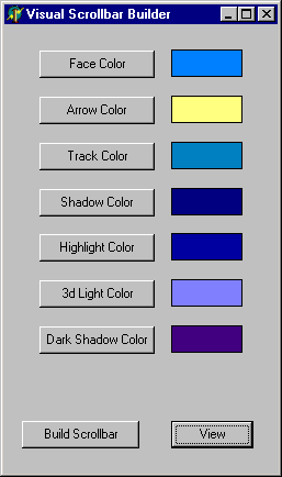 Visual Scrollbar Builder Screenshot