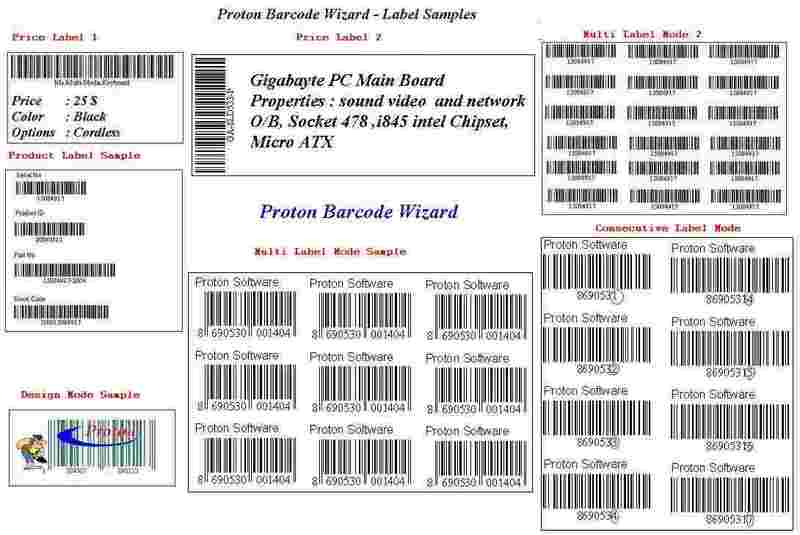 Proton Barcode Designer Screenshot